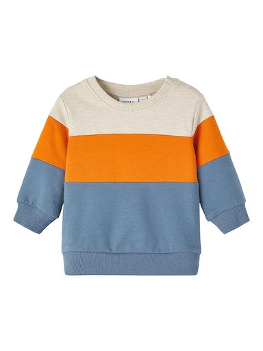 Sweatshirt Law Flerfärgad Blå Orange Beige