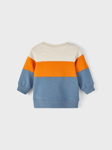 Sweatshirt Law Flerfärgad Blå Orange Beige