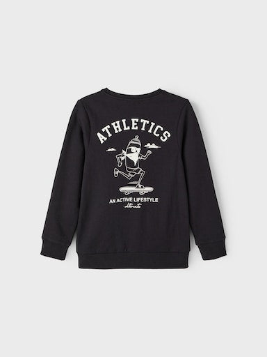 Sweatshirt Keyan Skatetryck  Svart