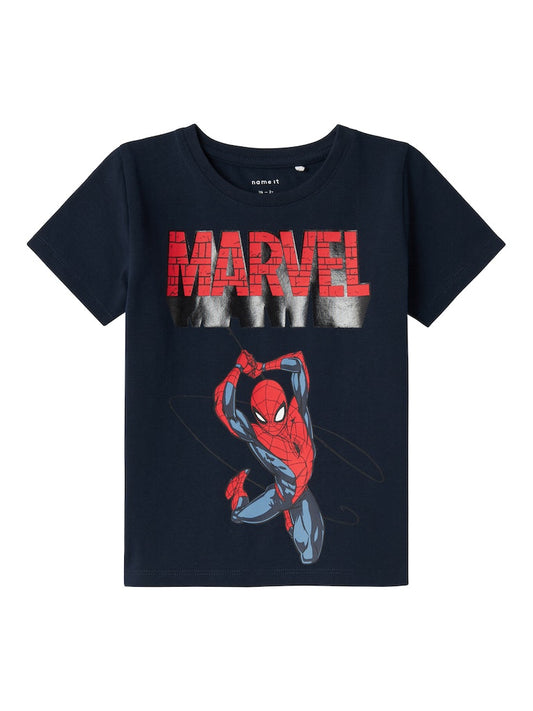 T-shirt Spiderman Jaba Marinblå