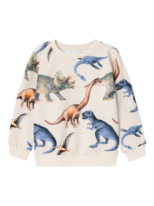 Sweattröja Dinosaurier Kasmir Beige