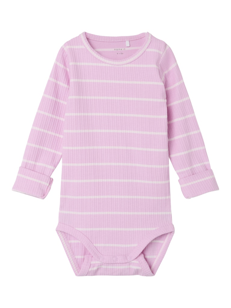 Body Ribbad Randig Kianna Rosa/Vit