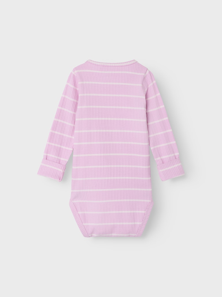 Body Ribbad Randig Kianna Rosa/Vit