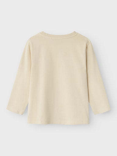 Långärmad T-shirt OBINNA Beige