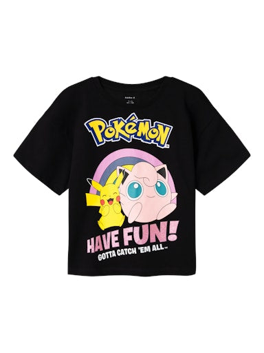 T-shirt Selma Pokémon Kortärmad Svart