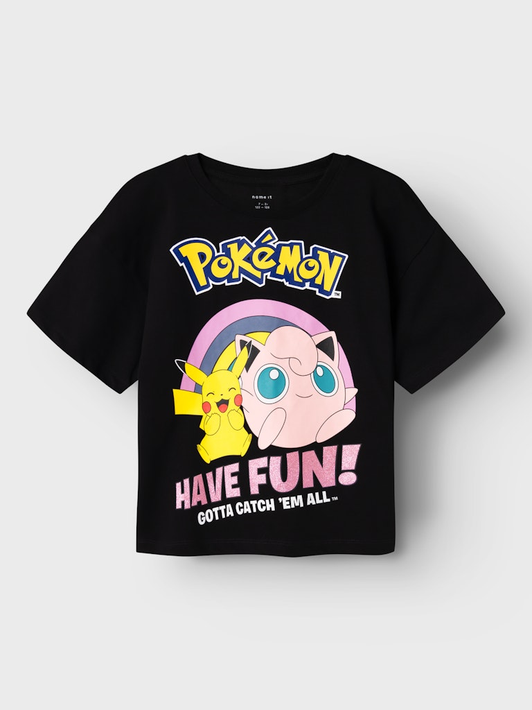 T-shirt Selma Pokémon Kortärmad Svart