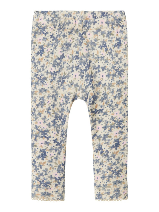 Leggings Ninne Blommor Beige