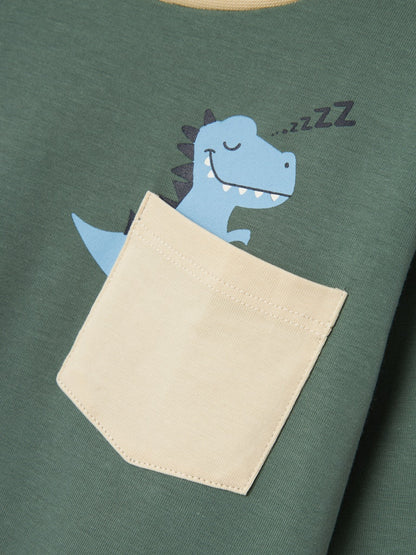 Pyjamas Rade Dinosaurie Grön