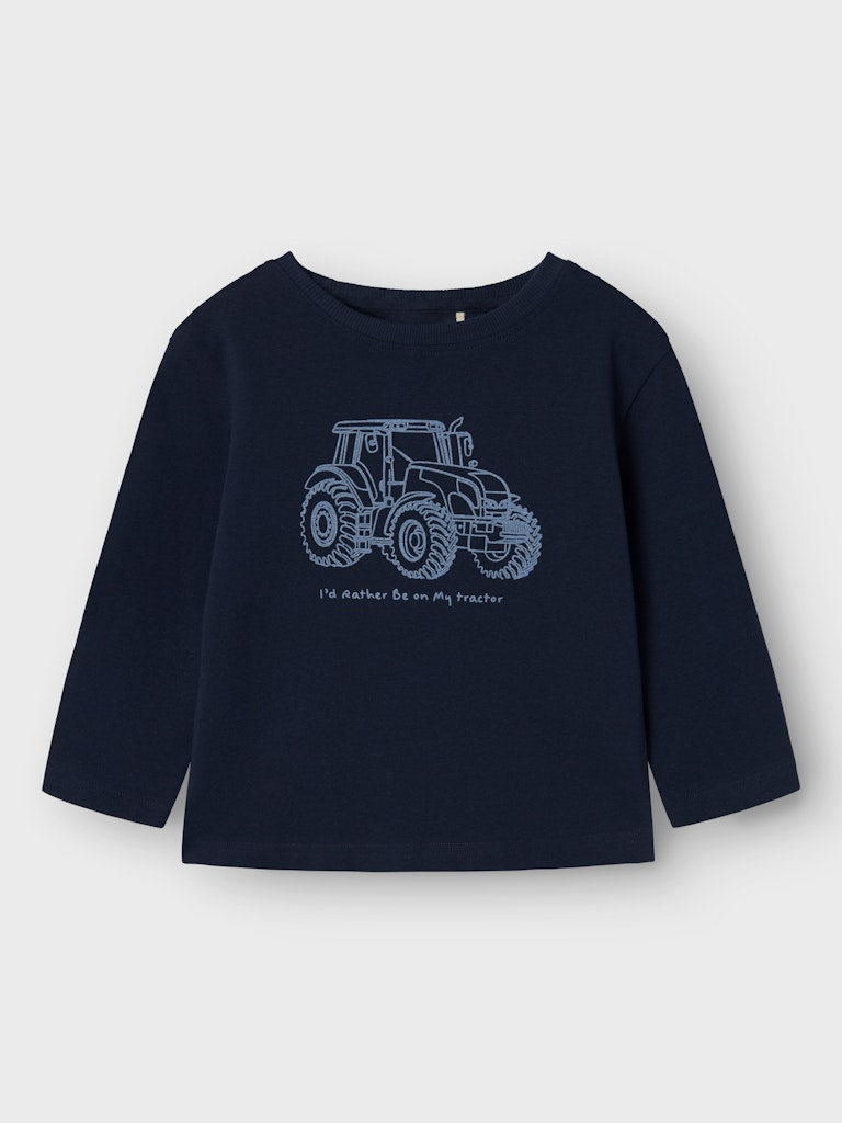 Långärmad T-shirt Traktor Relle Marinblå