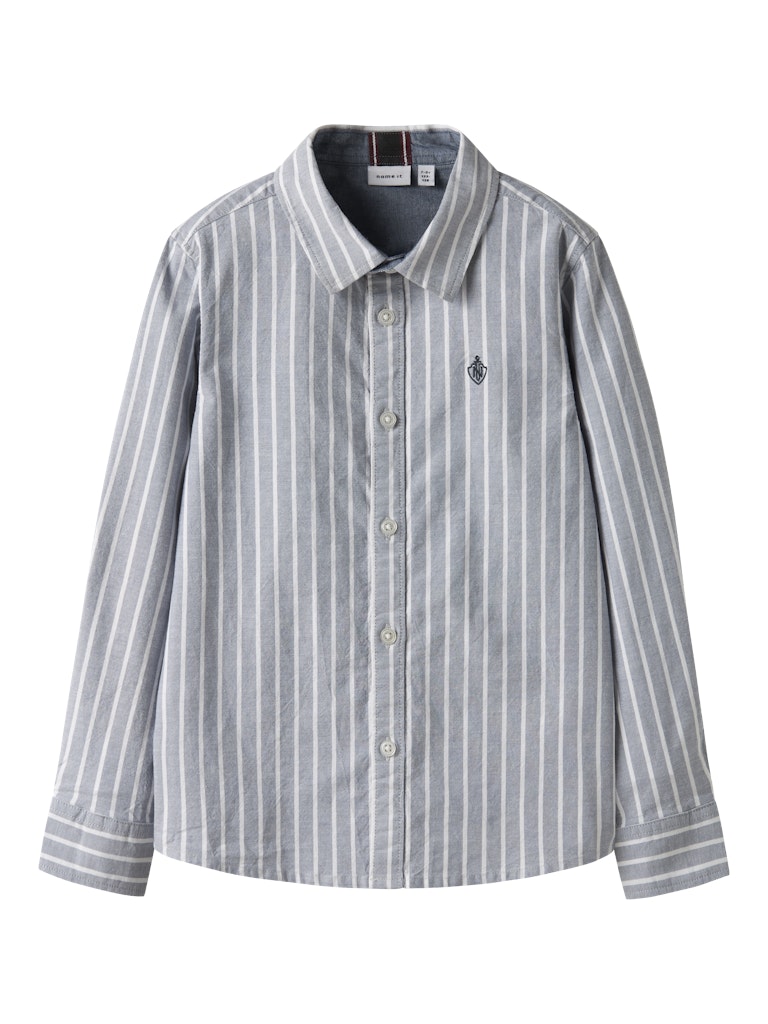 Långärmad Skjorta Rekid Ränder M Blå/Vit