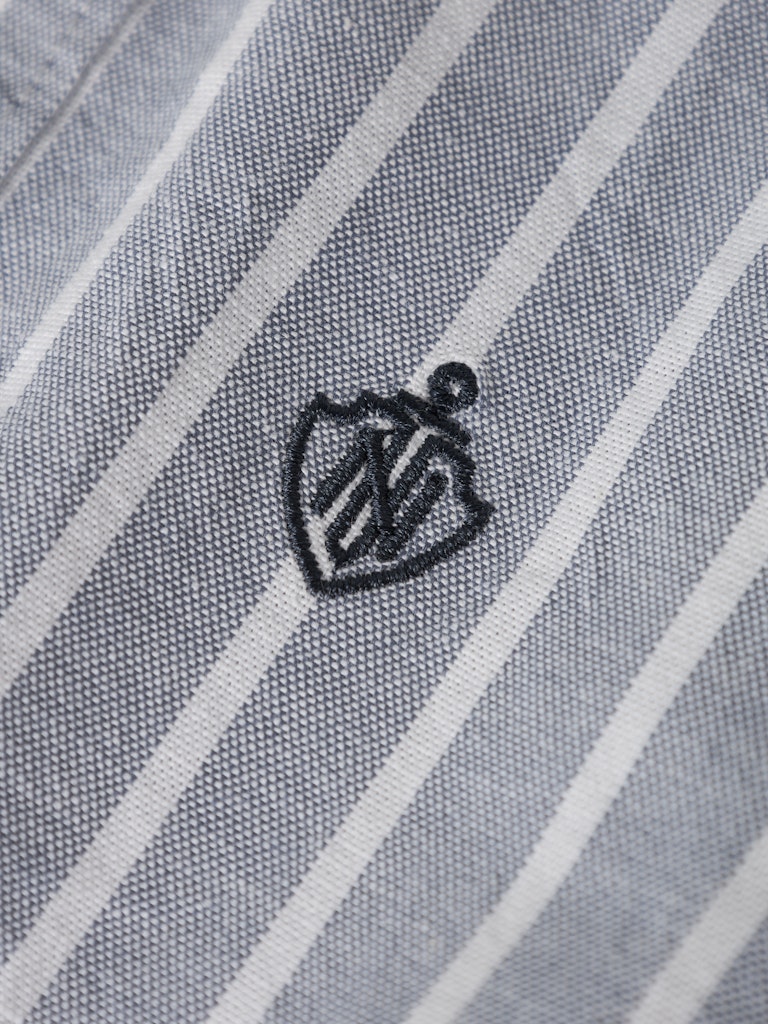 Långärmad Skjorta Rekid Ränder M Blå/Vit