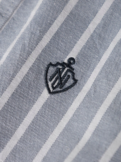 Långärmad Skjorta Rekid Ränder M Blå/Vit