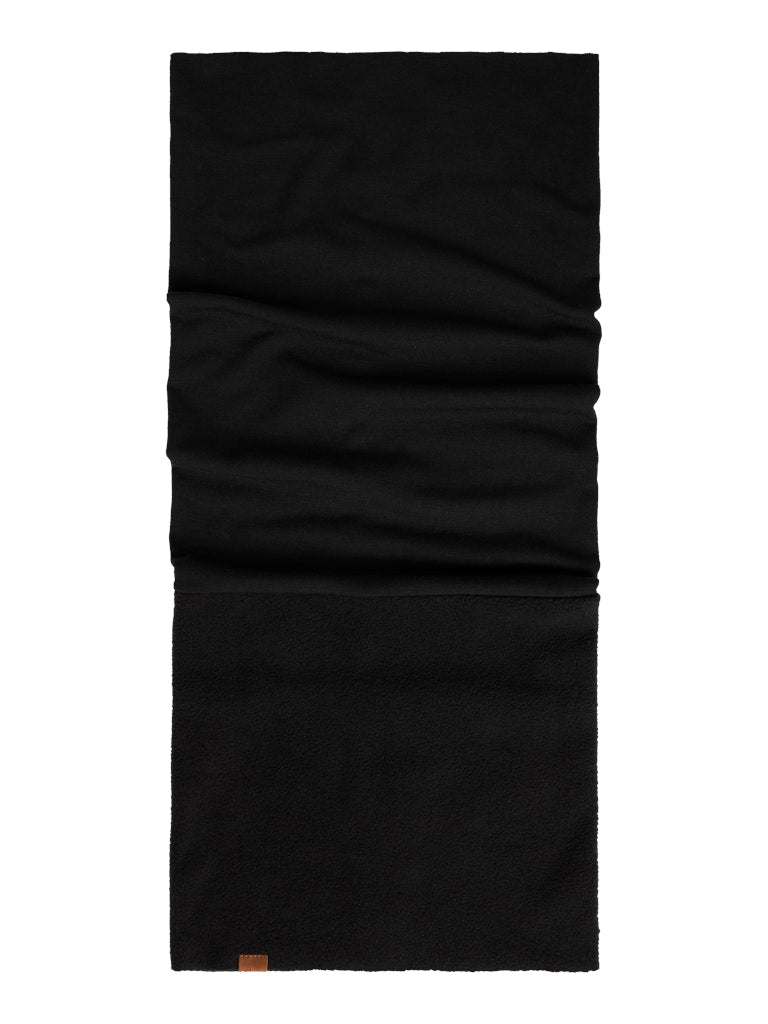 Tubhalsduk Halsvärmare Mub Fleece Enfärgad Svart