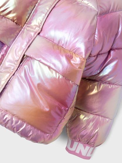 Glansig Täckjacka K Malan Rosa