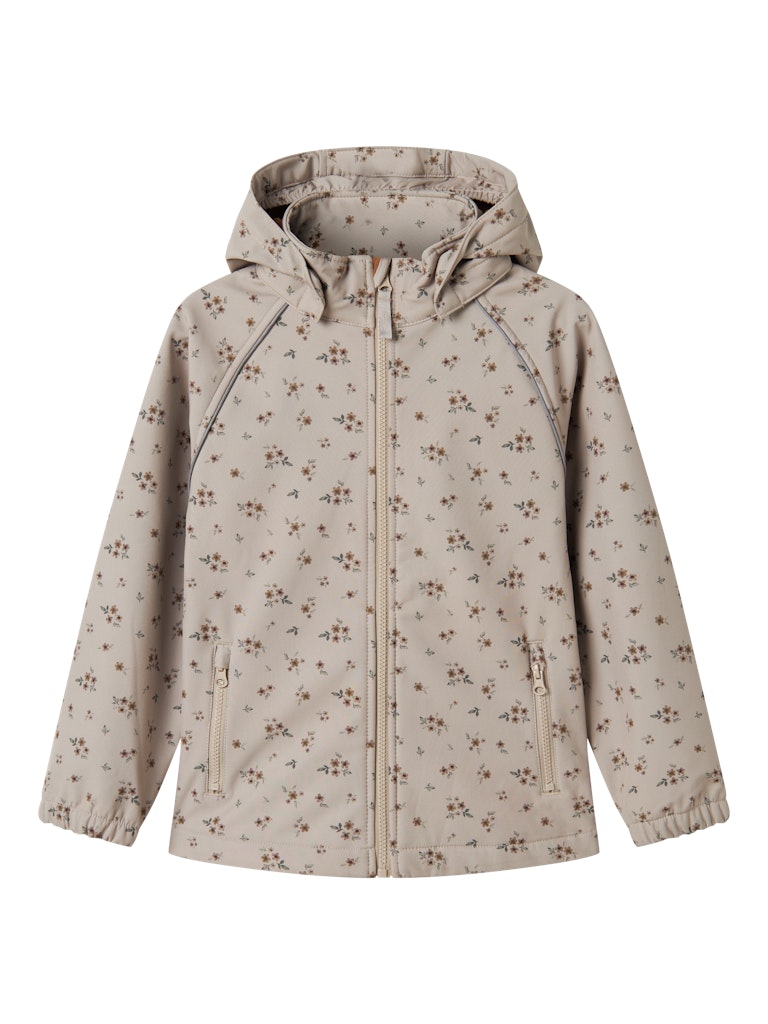 Softshell Jacka K Vattentät Alfa08 Blommor Beige