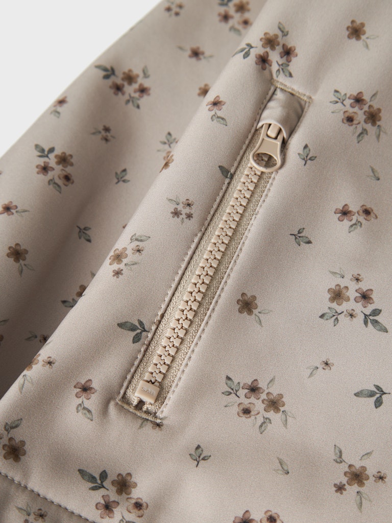 Softshell Jacka K Vattentät Alfa08 Blommor Beige