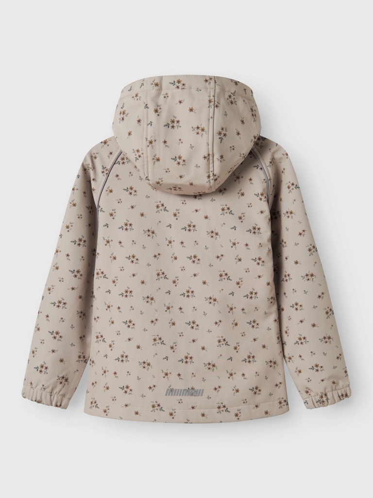 Softshell Jacka K Vattentät Alfa08 Blommor Beige