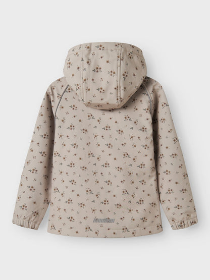 Softshell Jacka K Vattentät Alfa08 Blommor Beige