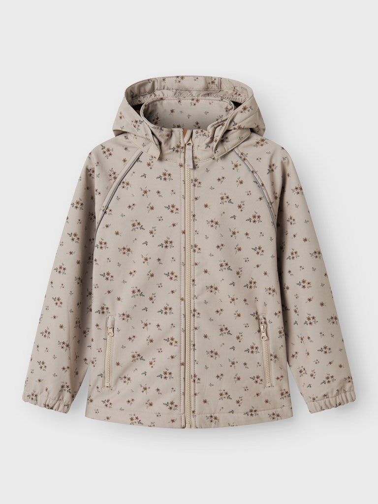 Softshell Jacka K Vattentät Alfa08 Blommor Beige