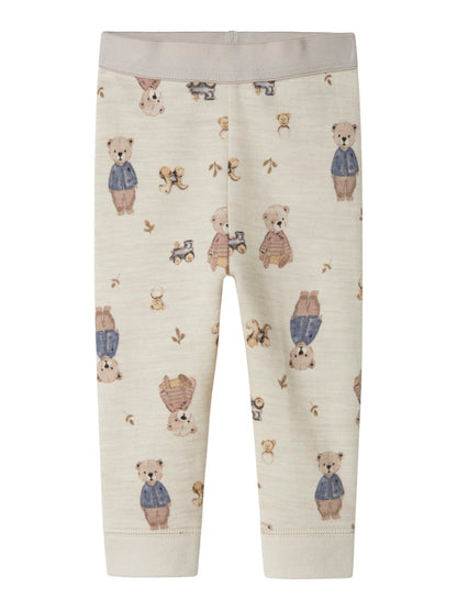 Leggings Merinoull/Bomull Wup Nallar Beige