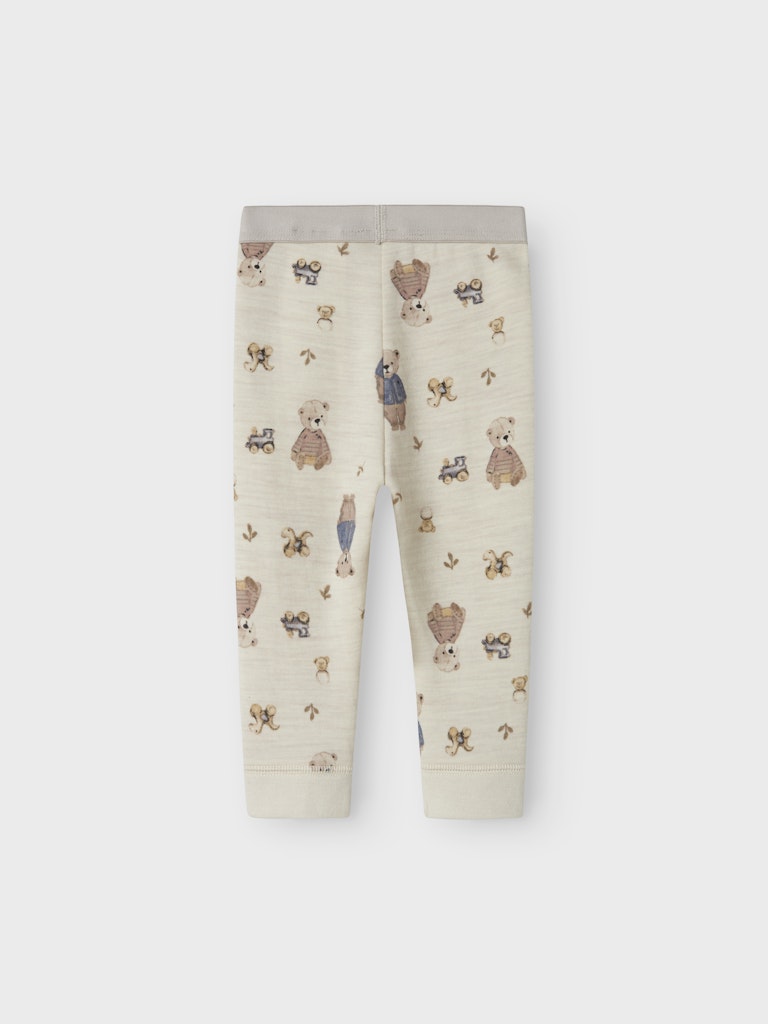 Leggings Merinoull/Bomull Wup Nallar Beige