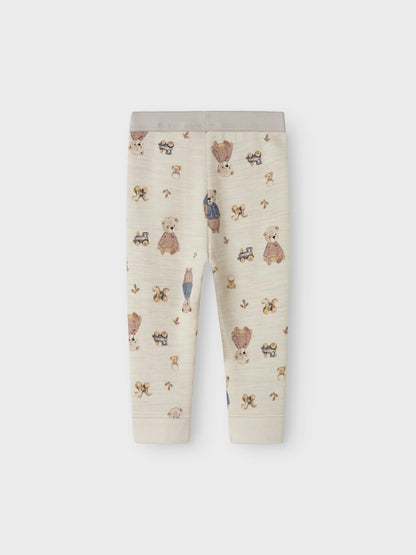 Leggings Merinoull/Bomull Wup Nallar Beige
