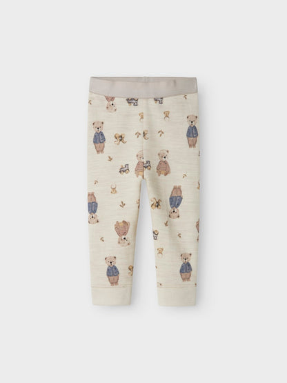 Leggings Merinoull/Bomull Wup Nallar Beige