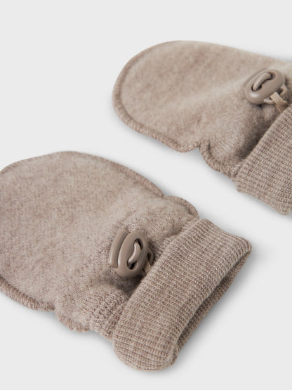 Vantar Merinoull Wmino Enfärgade Grå Beige