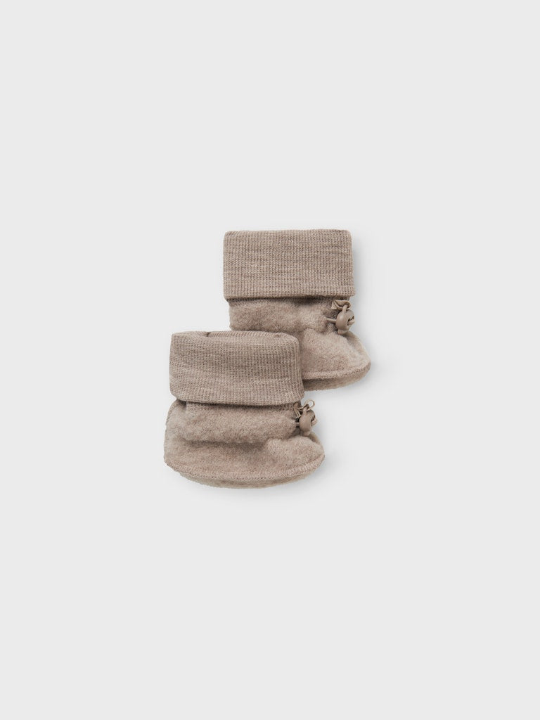 Tossor Merinoull Wmino Enfärgade Grå Beige