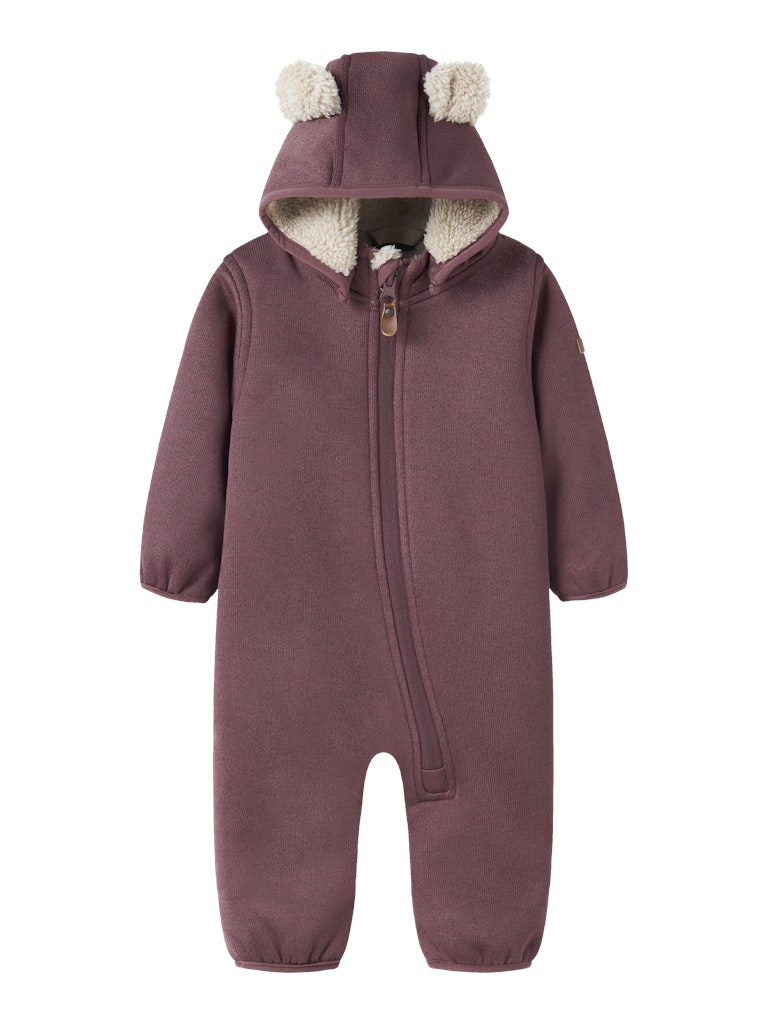 Softshell Overall Vattentät Mada Teddyfoder Enfärgad Rosa