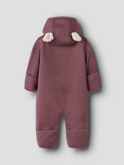 Softshell Overall Vattentät Mada Teddyfoder Enfärgad Rosa