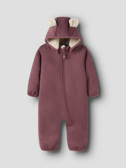 Softshell Overall Vattentät Mada Teddyfoder Enfärgad Rosa
