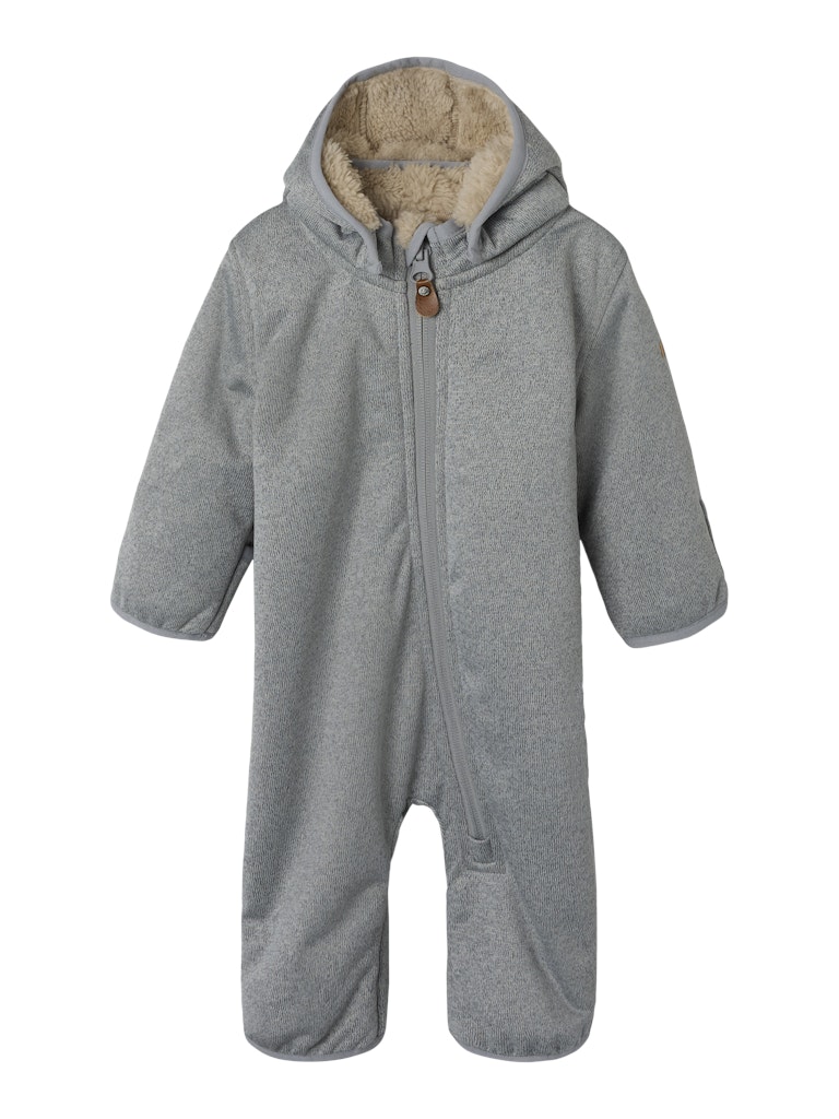 Softshell Overall Vattentät Mada Teddyfoder Enfärgad Grå