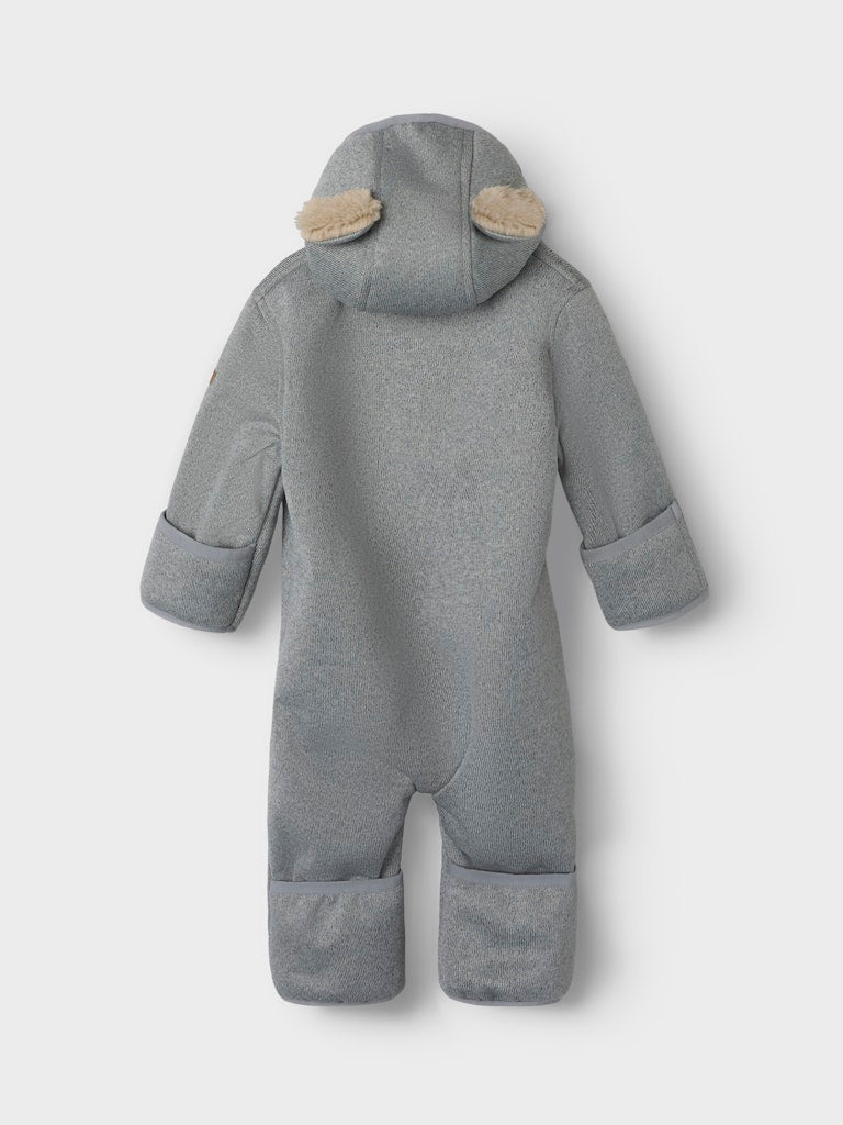 Softshell Overall Vattentät Mada Teddyfoder Enfärgad Grå