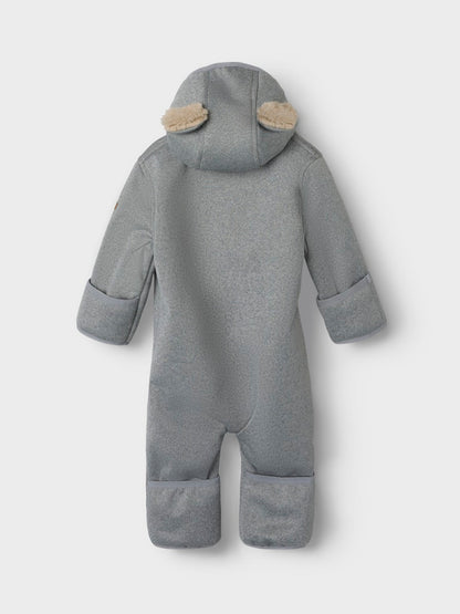 Softshell Overall Vattentät Mada Teddyfoder Enfärgad Grå