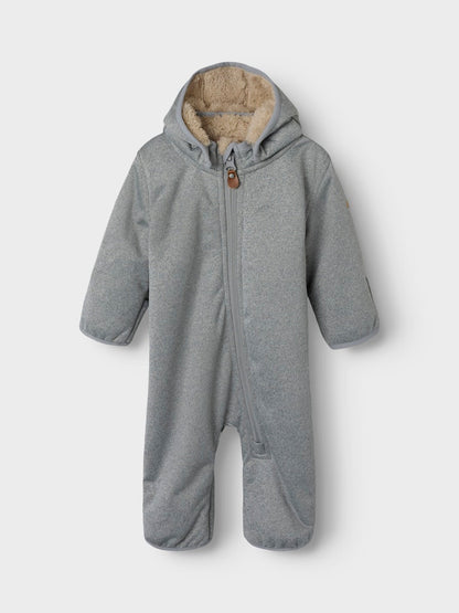 Softshell Overall Vattentät Mada Teddyfoder Enfärgad Grå