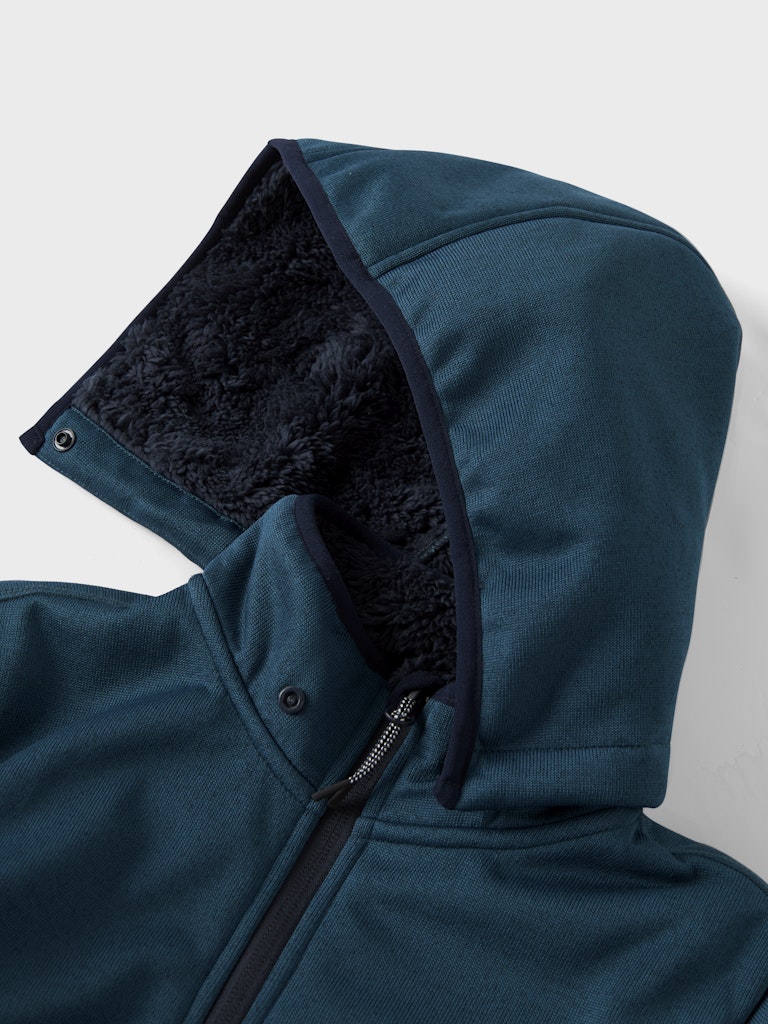 Softshell Jacka Vattentät Mada Teddyfoder  Blå