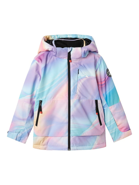 Vinterjacka Skidjacka SLOPE10 Flerfärgad Blå/Lila/Rosa