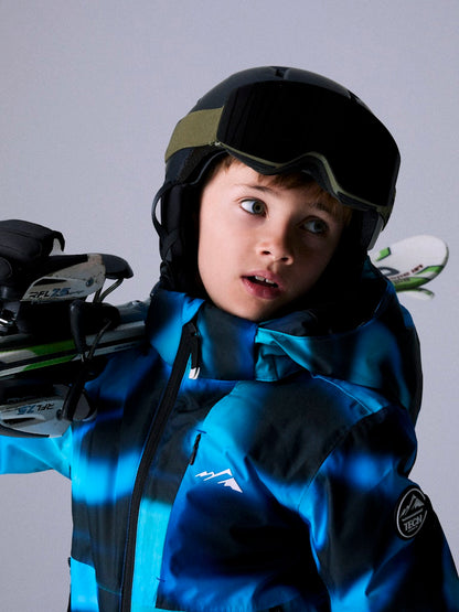 Vinterjacka Skidjacka SLOPE10 Flerfärgad Blå/Svart