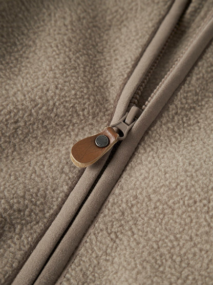 Jacka Fleece Meeko Enfärgad Beige