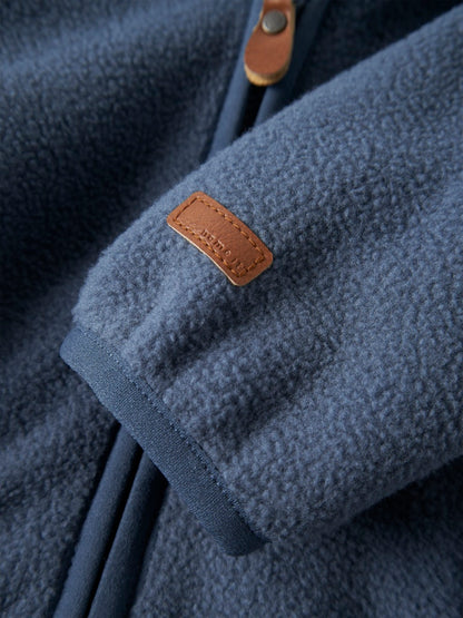 Jacka Fleece Meeko Enfärgad Blå