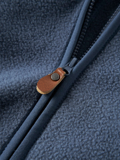 Jacka Fleece Meeko Enfärgad Blå