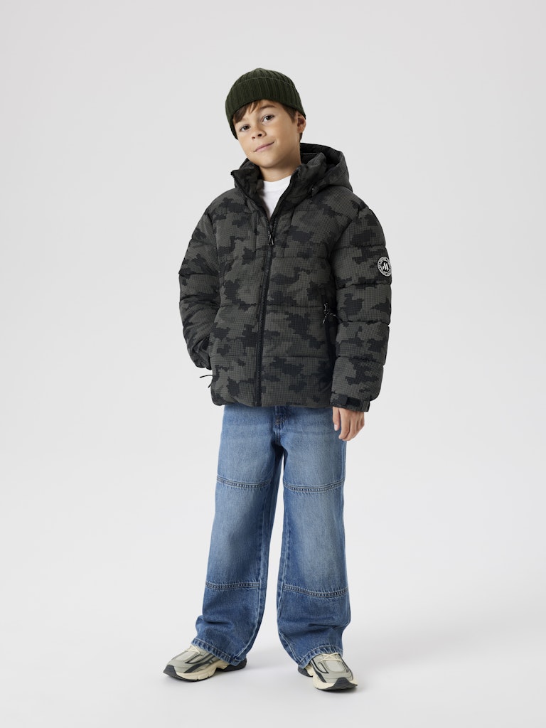 Vinterjacka Meter Reflex Mönstrad Svart