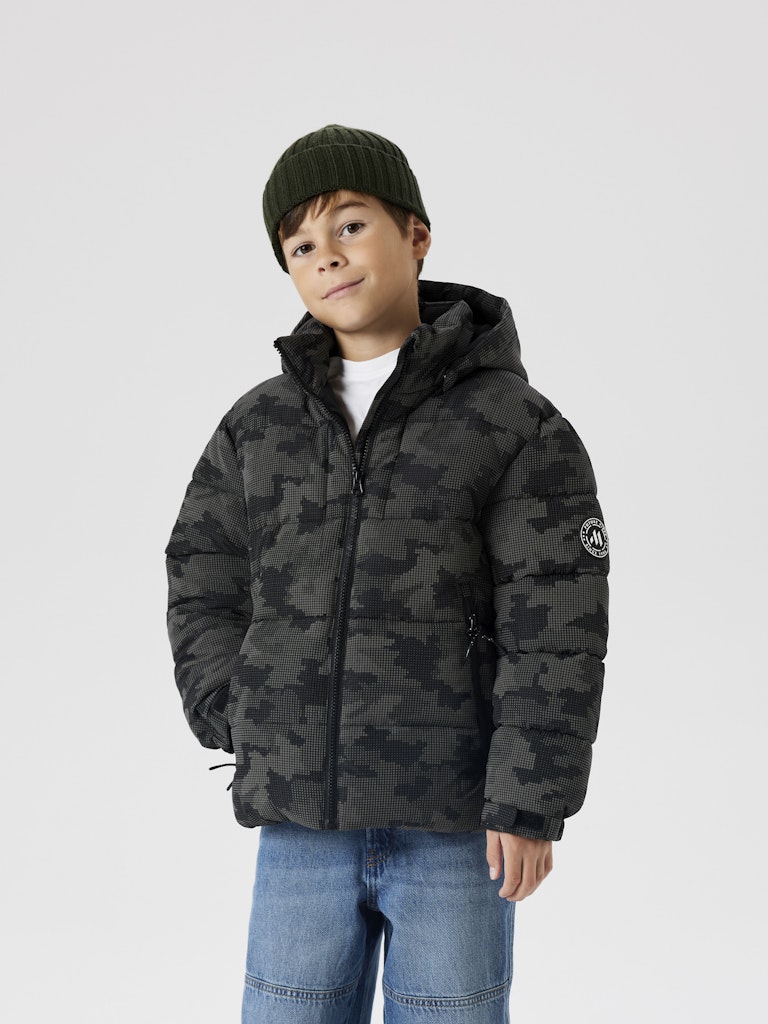 Vinterjacka Meter Reflex Mönstrad Svart