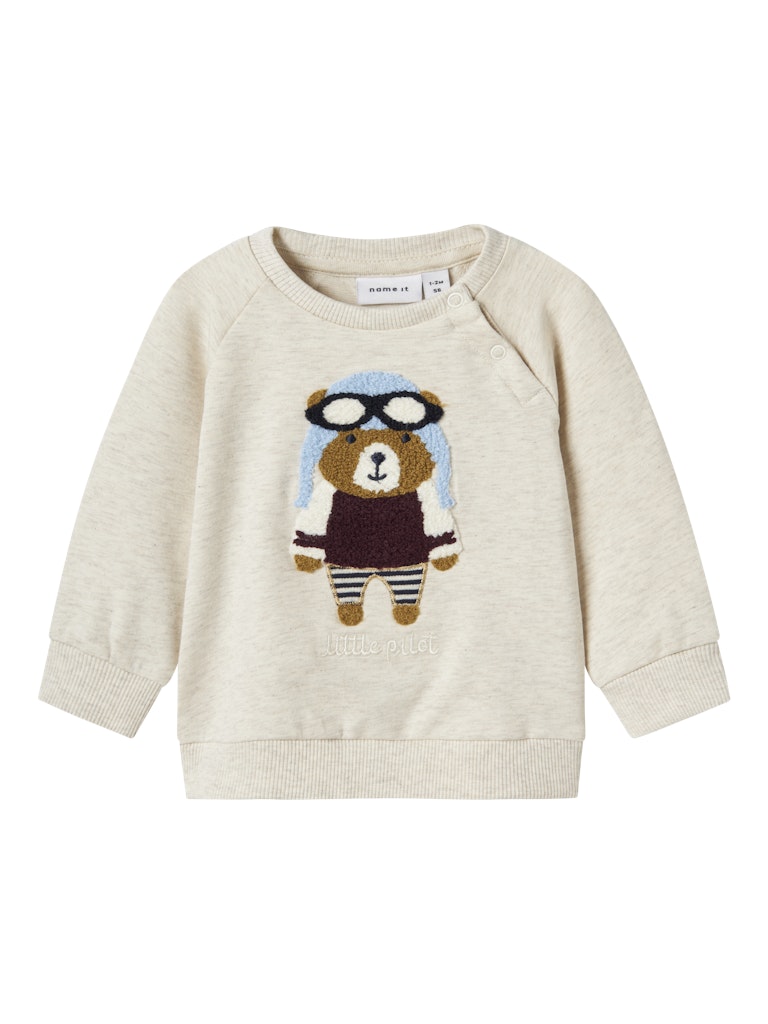 Sweattröja Nalle Kiddy Beige
