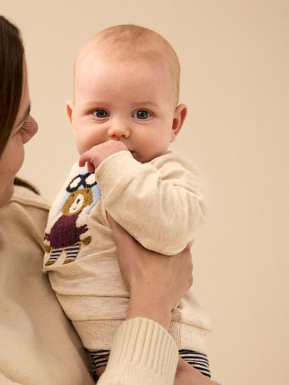 Sweattröja Nalle Kiddy Beige