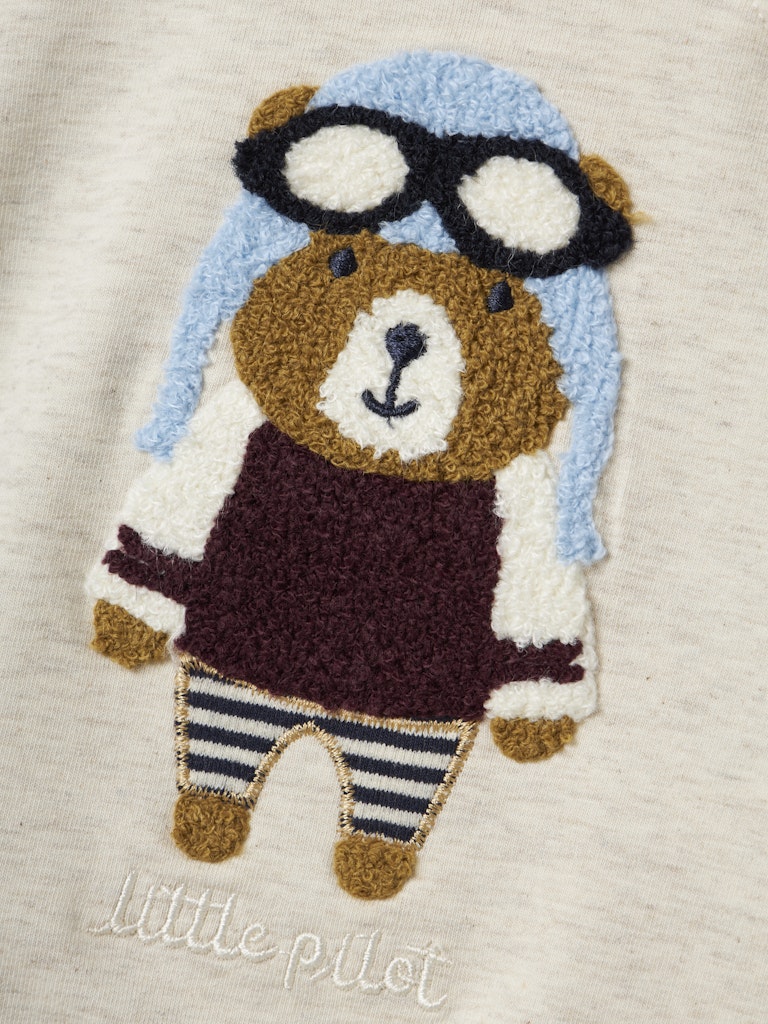 Sweattröja Nalle Kiddy Beige