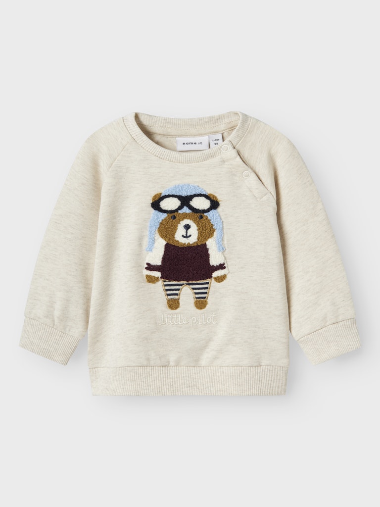 Sweattröja Nalle Kiddy Beige