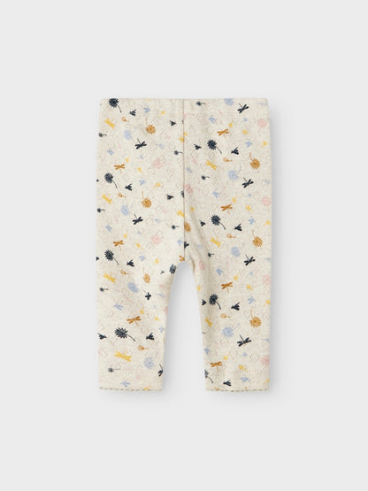 Leggings Koral Mönstrade Beige