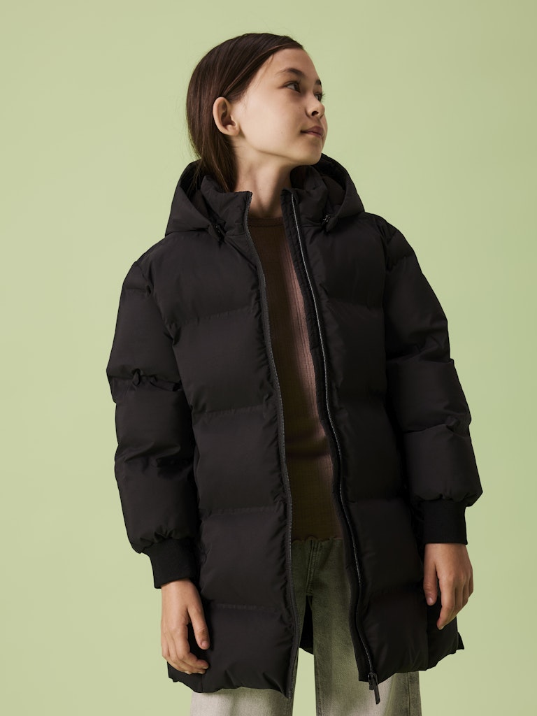 Lång Vinterjacka Täckjacka Musk Enfärgad Svart